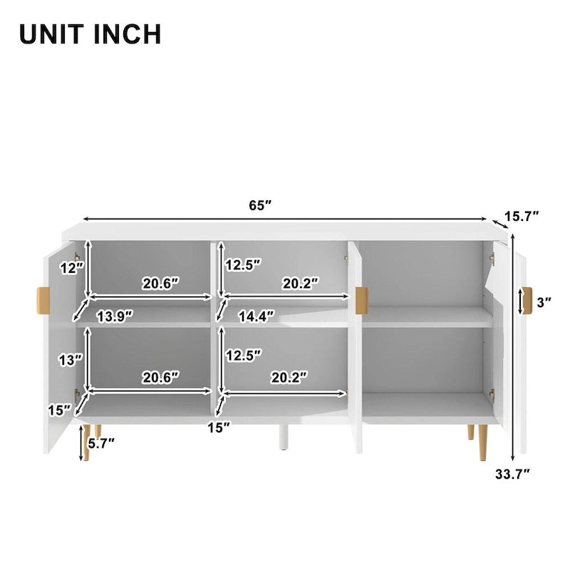 Modern TV Stand, Console Table,Storage Sideboard Cabinet