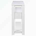 Console Table with 4 Drawers and 2 Shelves