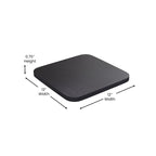 Indoor/Outdoor Backless Bar Stool with Poly Resin Seat