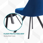 Kirk Mid-Century Modern Fabric Padded Diamond Stitch Pattern Dining Chairs by Furniture of America (set of 2)