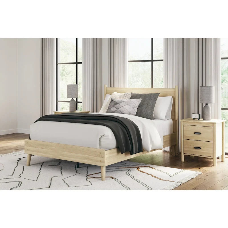 Signature Design by Ashley Cabinella Light Brown Platform Bed