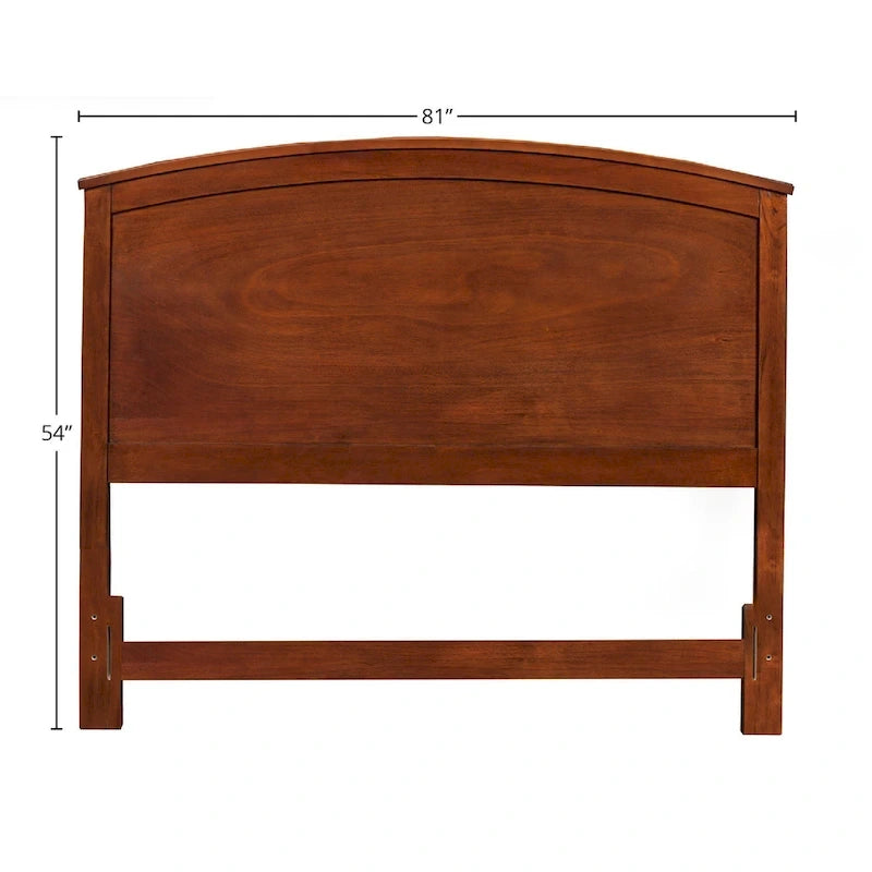 Alpine Furniture Baker Mahogany Finish Wood Headboard (Headboard Only)