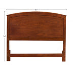 Alpine Furniture Baker Mahogany Finish Wood Headboard (Headboard Only)