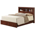 Burlington Queen Storage Platform Bed with Storage Drawers and Storage Shelves