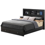 Burlington Queen Storage Platform Bed with Storage Drawers and Storage Shelves