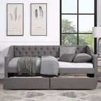 Upholstered Twin Size daybed with Drawers