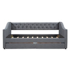 Upholstered Twin Size daybed with Drawers