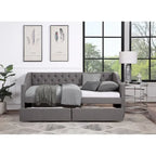 Upholstered Twin Size daybed with Drawers