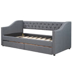 Upholstered Twin Size daybed with Drawers