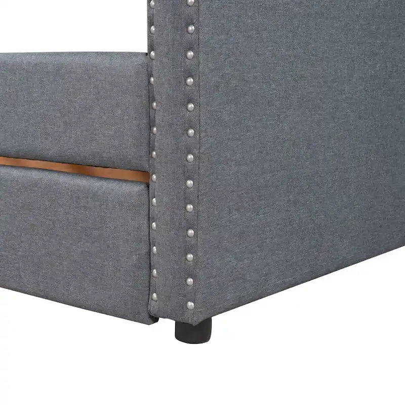 Upholstered Twin Size daybed with Drawers