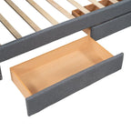 Upholstered Twin Size daybed with Drawers