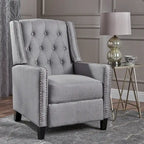 Izidro Tufted Fabric Recliner by Christopher Knight Home