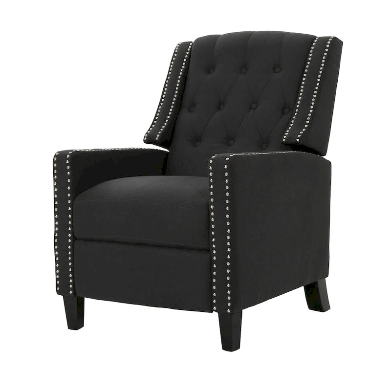 Izidro Tufted Fabric Recliner by Christopher Knight Home