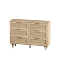 6-Drawers Rattan Storage Cabinet Rattan Drawer Dressers