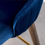 Roundhill Furniture Leland Fabric Upholstered Wingback Bar Stools (Set of 2)