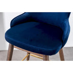 Roundhill Furniture Leland Fabric Upholstered Wingback Bar Stools (Set of 2)