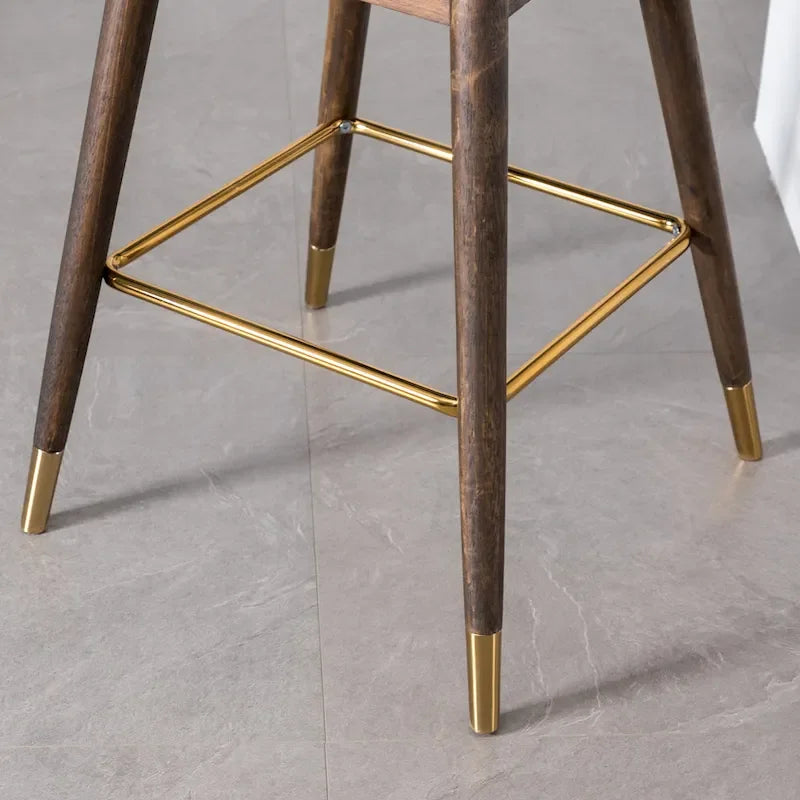 Roundhill Furniture Leland Fabric Upholstered Wingback Bar Stools (Set of 2)