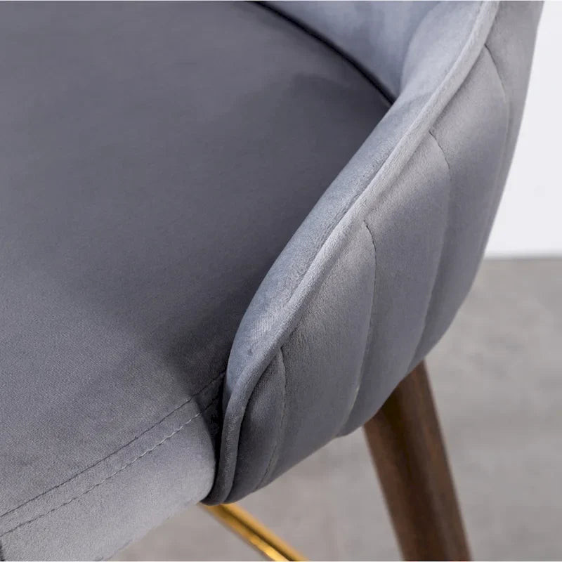 Roundhill Furniture Leland Fabric Upholstered Wingback Bar Stools (Set of 2)