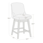 Phoebe Modern Counter Height Barstool Set of 2