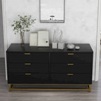 6 Drawer Dresser, with Metal Legs