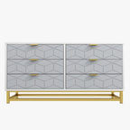 6 Drawer Dresser, with Metal Legs