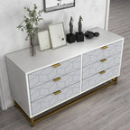 6 Drawer Dresser, with Metal Legs