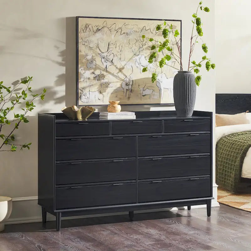 Middlebrook Modern Gallery Top Solid Wood Dresser
