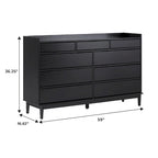 Middlebrook Modern Gallery Top Solid Wood Dresser