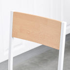 HOMCOM 3-Piece Wooden Square Dining Table Set with 1 Table and 2 Chairs and Sturdy Metal Frame, White