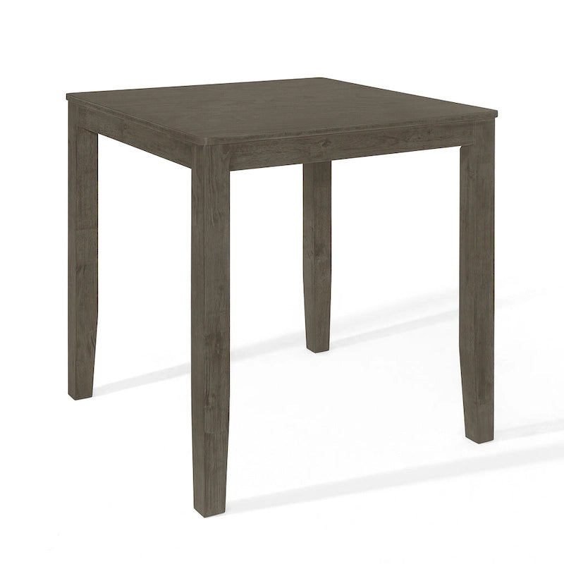 CraftPorch Simple Rustic Square Counter Height Dining Table - Grey