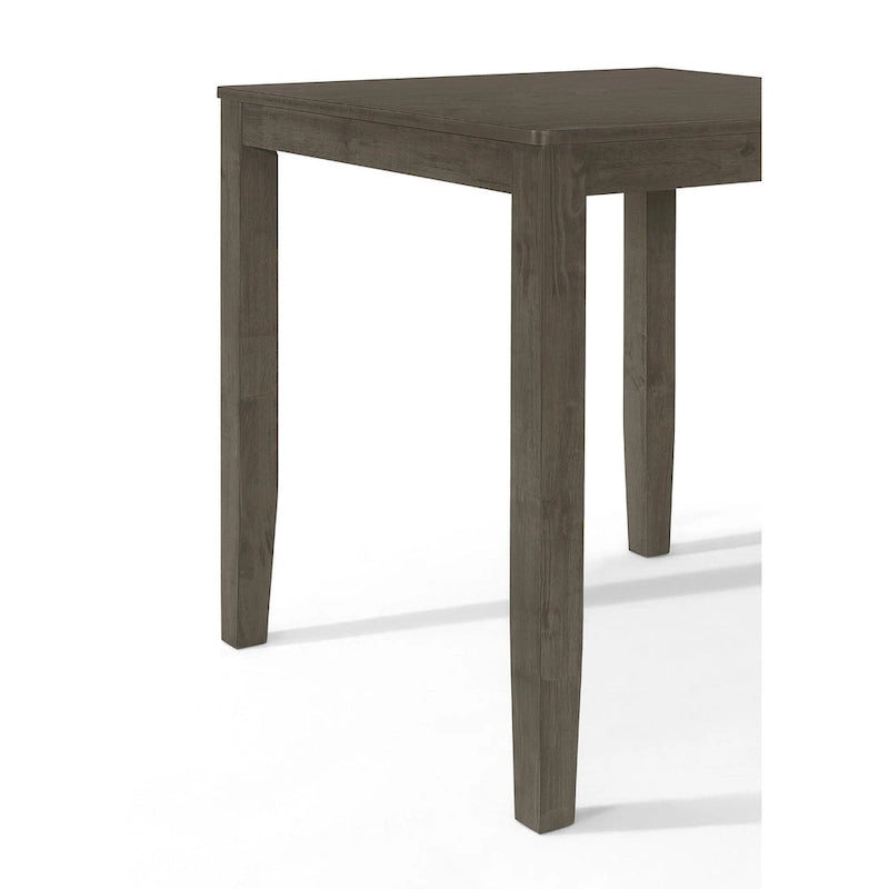 CraftPorch Simple Rustic Square Counter Height Dining Table - Grey