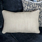 Parthage Contemporary Navy Chenille Sectional by Furniture of America