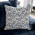 Parthage Contemporary Navy Chenille Sectional by Furniture of America