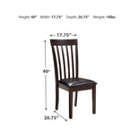 Hammis Dark Brown Dining Room Chair (Set of 2)
