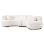 Classic Home Octavia Sectional in Ivory