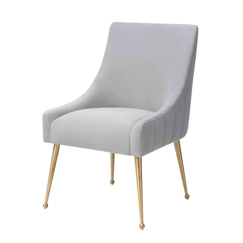 Irina Dining Chair Velvet Side Chair with Stainless Steel Leg