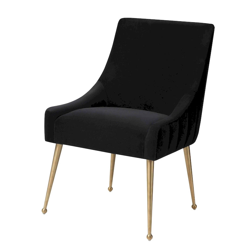 Irina Dining Chair Velvet Side Chair with Stainless Steel Leg