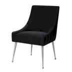 Irina Dining Chair Velvet Side Chair with Stainless Steel Leg