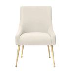 Irina Dining Chair Velvet Side Chair with Stainless Steel Leg