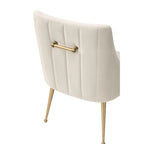 Irina Dining Chair Velvet Side Chair with Stainless Steel Leg