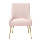 Irina Dining Chair Velvet Side Chair with Stainless Steel Leg