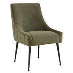 Irina Dining Chair Velvet Side Chair with Stainless Steel Leg