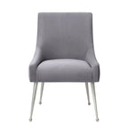 Irina Dining Chair Velvet Side Chair with Stainless Steel Leg