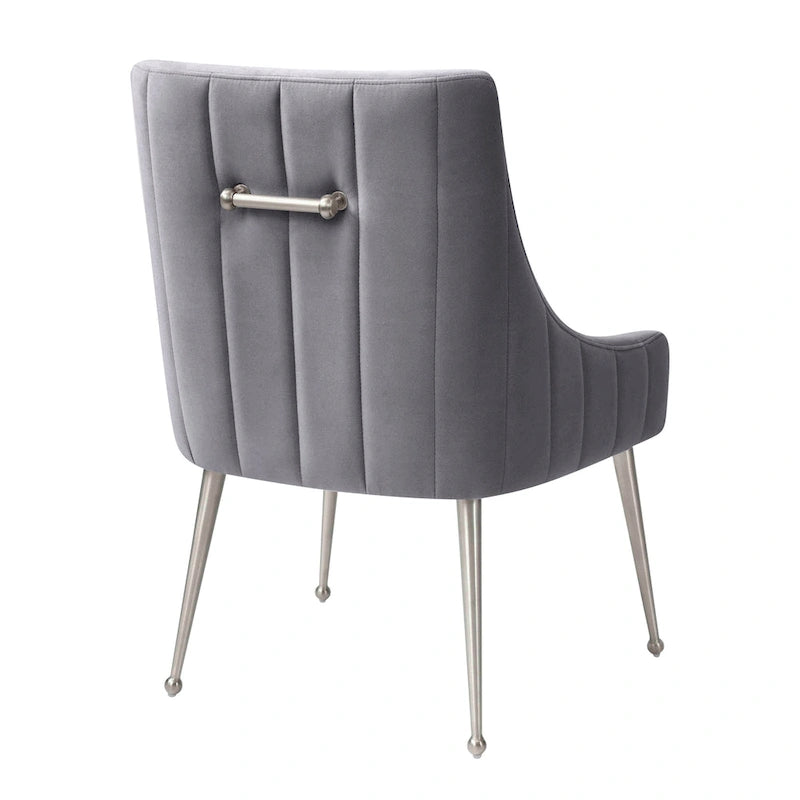Irina Dining Chair Velvet Side Chair with Stainless Steel Leg