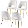 Howtai Upholstered Home Chair Hollow-Back Set of 4