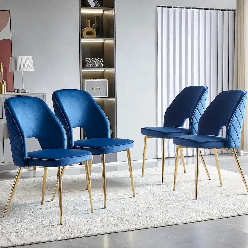 Howtai Upholstered Home Chair Hollow-Back Set of 4