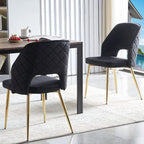 Howtai Upholstered Home Chair Hollow-Back Set of 4