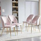 Howtai Upholstered Home Chair Hollow-Back Set of 4