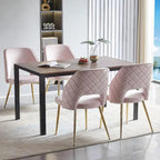 Howtai Upholstered Home Chair Hollow-Back Set of 4