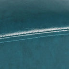 Adeco Faux Leather Ottoman Foot Rest Stool Square Padded Seat Ottoman